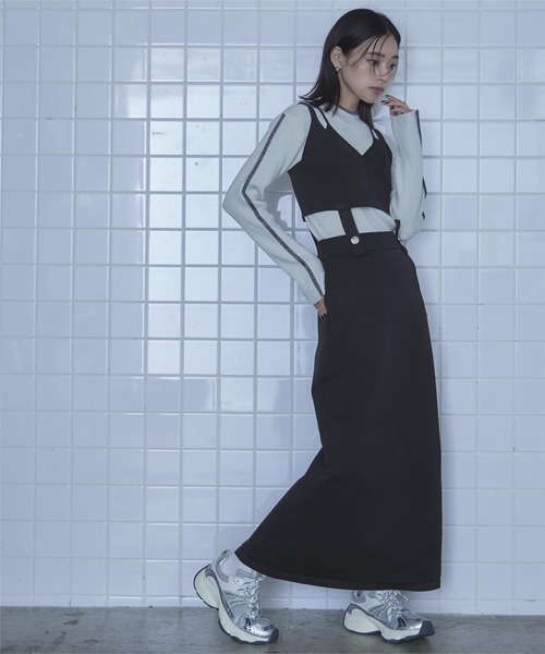 【美品】24ans ボタンビスチェ　ストラップレスワンピース 1436912_21225056_k3.jpg
