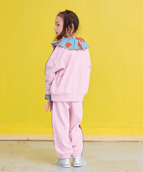 BIG FIELD(ビッグフィールド)の「カラーテープスウェット(スウェット・キッズ・ライトピンク/オフホワイト/ブルー/グレー・80/90/95/100/110/120/130/140/150)」の11枚目の写真