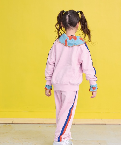 BIG FIELD(ビッグフィールド)の「カラーテープスウェット(スウェット・キッズ・ライトピンク/オフホワイト/ブルー/グレー・80/90/95/100/110/120/130/140/150)」の12枚目の写真