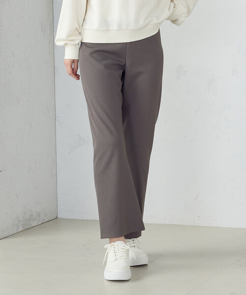 COMME CA ISM(コムサイズム)の「ジャカード ストレッチ セミフレアパンツ(その他パンツ・レディース・ブラック/グレー・MEDIUM/LARGE)」の12枚目の写真