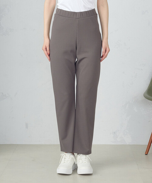 COMME CA ISM(コムサイズム)の「ジャカード ストレッチ セミフレアパンツ(その他パンツ・レディース・ブラック/グレー・MEDIUM/LARGE)」の4枚目の写真