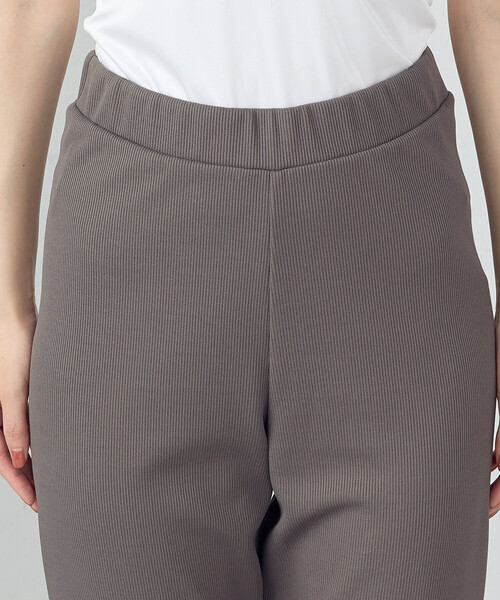 COMME CA ISM(コムサイズム)の「ジャカード ストレッチ セミフレアパンツ(その他パンツ・レディース・ブラック/グレー・MEDIUM/LARGE)」の7枚目の写真