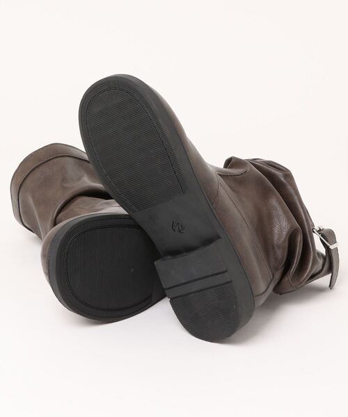 shoes365(シューズスリーシックスファイヴ)の「【shoes365】バックル付き 革ブーツ(ブーツ・レディース・ブラック/ブラウン・22.5cm/23.0cm/23.5cm/24.0cm/24.5cm/25.0cm)」の4枚目の写真
