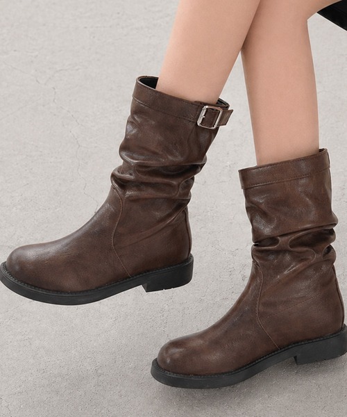 grounds/グラウンズ】《STUDIOUS別注》 ZIP MOOPIE BOOTS/ジップ