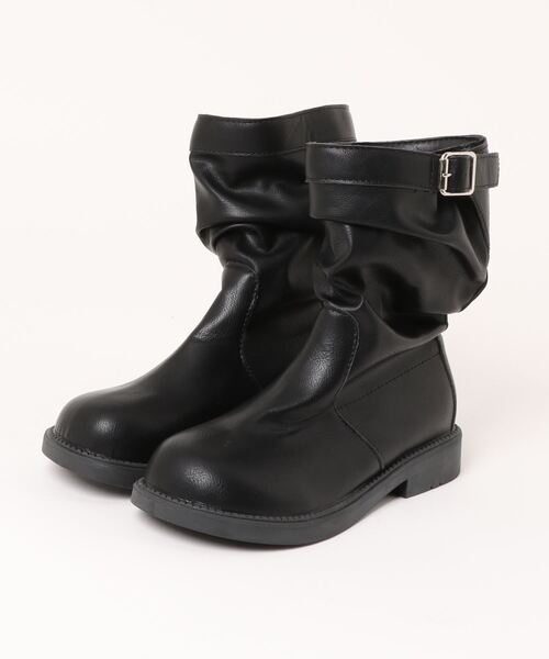 shoes365(シューズスリーシックスファイヴ)の「【shoes365】バックル付き 革ブーツ(ブーツ・レディース・ブラック/ブラウン・22.5cm/23.0cm/23.5cm/24.0cm/24.5cm/25.0cm)」の9枚目の写真