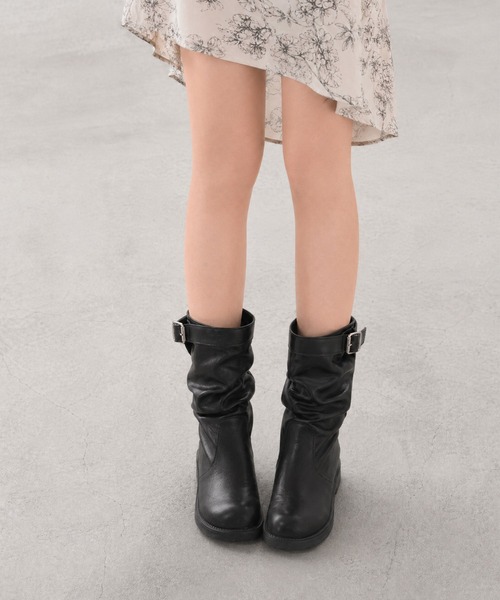 shoes365(シューズスリーシックスファイヴ)の「【shoes365】バックル付き 革ブーツ(ブーツ・レディース・ブラック/ブラウン・22.5cm/23.0cm/23.5cm/24.0cm/24.5cm/25.0cm)」の12枚目の写真