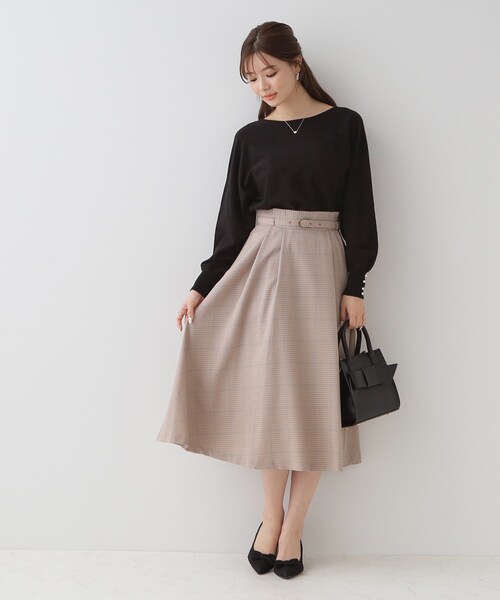 couture brooch（クチュールブローチ）の「サイドカットリボンパンプス（パンプス・レディース・ナチュラル/ブラック・30/35/45）」の9枚目の写真