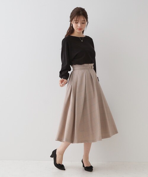 couture brooch（クチュールブローチ）の「サイドカットリボンパンプス（パンプス・レディース・ナチュラル/ブラック・30/35/45）」の10枚目の写真