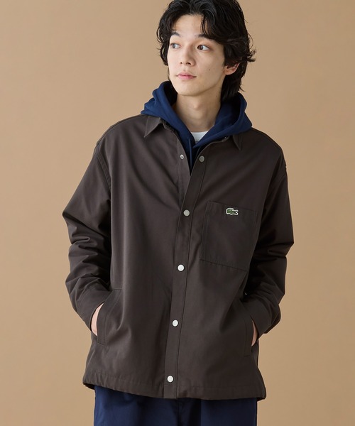 LACOSTE(ラコステ)の「防風 撥水 裾ドロストコード シャツジャケット(シャツ/ブラウス・メンズ・ブラック/カーキ/ブルー/ダークブラウン・38/40/39/41)」の3枚目の写真