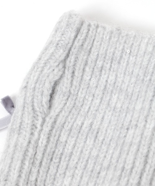 niko and...(ニコアンド)の「オリジナルリボン付きア-ムウォーマー(アームカバー・レディース・ブラック/グレー・FREE)」の9枚目の写真