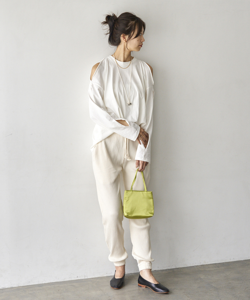 BASERANGE（ベースレンジ）の「BASERANGE/ベースレンジ SWEAT パンツ（スウェットパンツ・レディース・ホワイト・FREE）」の17枚目の写真