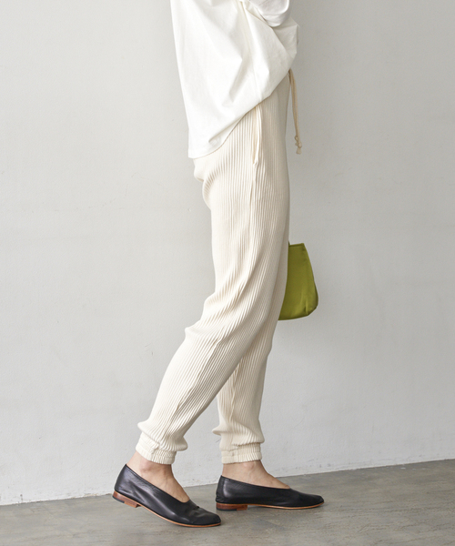 BASERANGE（ベースレンジ）の「BASERANGE/ベースレンジ SWEAT パンツ（スウェットパンツ・レディース・ホワイト・FREE）」の20枚目の写真