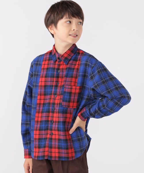 SHIPS（シップス）の「SHIPS KIDS:140～160cm / チェック パターン シャツ（シャツ/ブラウス・キッズ・レッド系その他/イエロー系その他・140/150/160）」の4枚目の写真