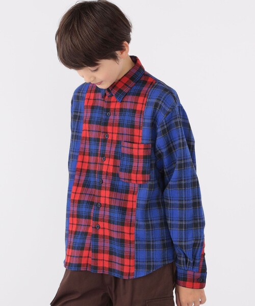 SHIPS（シップス）の「SHIPS KIDS:140～160cm / チェック パターン シャツ（シャツ/ブラウス・キッズ・レッド系その他/イエロー系その他・140/150/160）」の5枚目の写真
