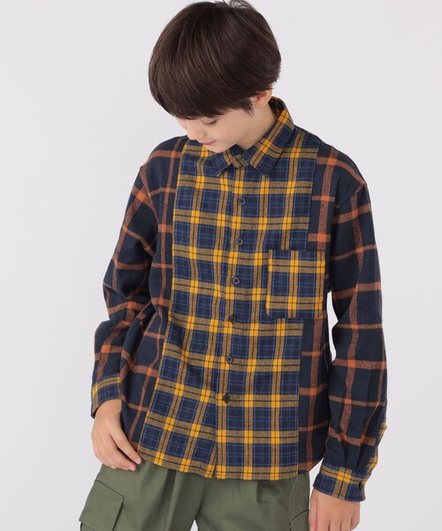 SHIPS（シップス）の「SHIPS KIDS:140～160cm / チェック パターン シャツ（シャツ/ブラウス・キッズ・レッド系その他/イエロー系その他・140/150/160）」の18枚目の写真