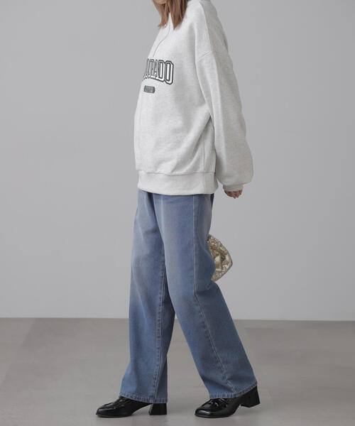 FREE'S MART(フリーズマート)の「◆カレッジロゴハーフジップスウェット(スウェット・レディース・ホワイト/グリーン/ネイビー・FREE)」の10枚目の写真