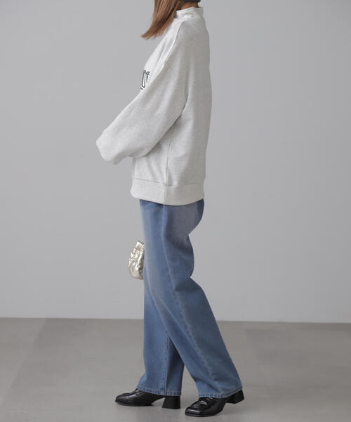 FREE'S MART(フリーズマート)の「◆カレッジロゴハーフジップスウェット(スウェット・レディース・ホワイト/グリーン/ネイビー・FREE)」の11枚目の写真