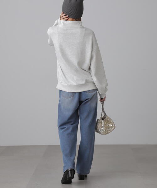 FREE'S MART(フリーズマート)の「◆カレッジロゴハーフジップスウェット(スウェット・レディース・ホワイト/グリーン/ネイビー・FREE)」の12枚目の写真