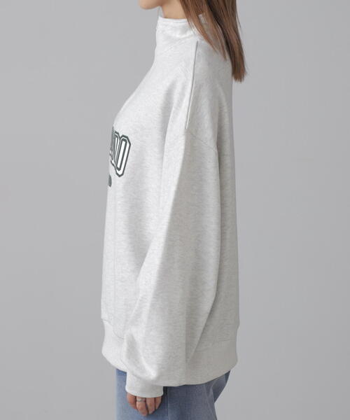 FREE'S MART(フリーズマート)の「◆カレッジロゴハーフジップスウェット(スウェット・レディース・ホワイト/グリーン/ネイビー・FREE)」の16枚目の写真