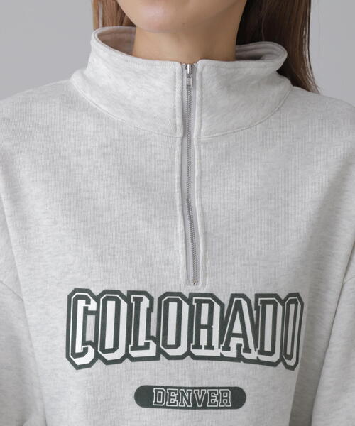 FREE'S MART(フリーズマート)の「◆カレッジロゴハーフジップスウェット(スウェット・レディース・ホワイト/グリーン/ネイビー・FREE)」の19枚目の写真