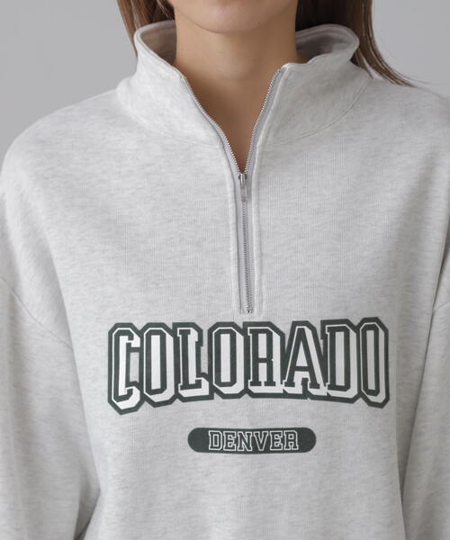 FREE'S MART(フリーズマート)の「◆カレッジロゴハーフジップスウェット(スウェット・レディース・ホワイト/グリーン/ネイビー・FREE)」の20枚目の写真