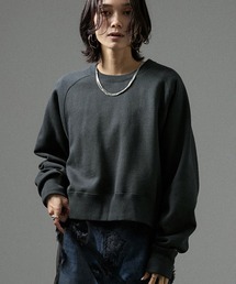 SALON adam et rope' | アズマ裏起毛フォルムクロップドスウェットプルオーバー(スウェット)