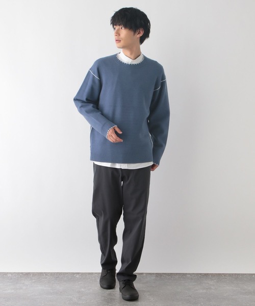 セール】メルティ配色ステッチ/116287（ニット/セーター）｜GLOBAL