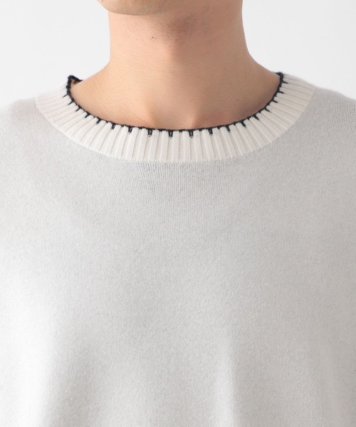 セール】メルティ配色ステッチ/116287（ニット/セーター）｜GLOBAL