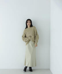 NATURAL BEAUTY BASIC | ◇バイアスサテンナロースカート(スカート)