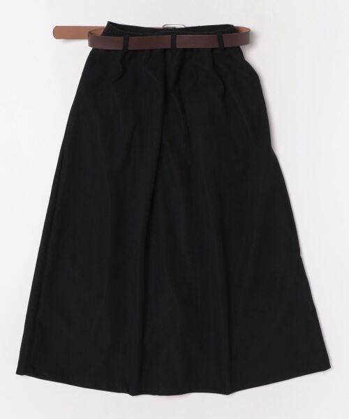 KAPITAL コーデュロイ ロングスカート ベルト付き セール】ベルト付き コーデュロイ ロング丈スカート（スカート