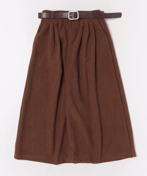 KAPITAL コーデュロイ ロングスカート ベルト付き スカート ベルト付き コーデュロイ ロング丈スカート : ZOZOTOWN