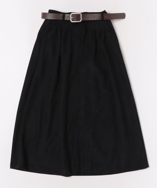 45R コーデュロイスカート セール】ベルト付き コーデュロイ ロング丈スカート（スカート