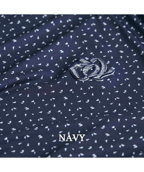 ZOY(ゾーイ)の「WOMENS トライアングルドットプリント 長袖モックネック(Tシャツ/カットソー・レディース・ネイビー・SMALL/MEDIUM/LARGE)」の7枚目の写真