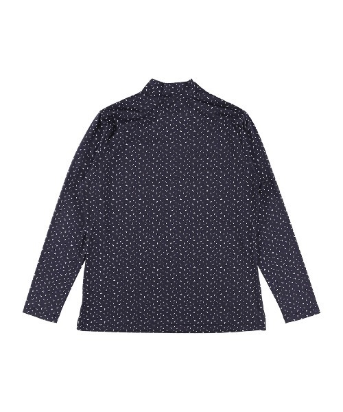 ZOY(ゾーイ)の「WOMENS トライアングルドットプリント 長袖モックネック(Tシャツ/カットソー・レディース・ネイビー・SMALL/MEDIUM/LARGE)」の6枚目の写真