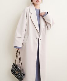 natural couture | 【Web限定】ニットモッサ袖タックチェスターコート(チェスターコート)