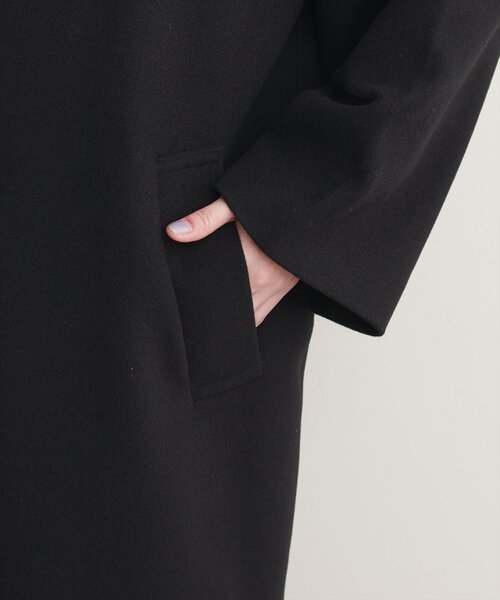 natural couture（ナチュラルクチュール）の「【Web限定】ニットモッサ袖タックチェスターコート（チェスターコート・レディース・アイボリー/ブラック/ブルー/グレー/ブラウン・FREE）」の22枚目の写真