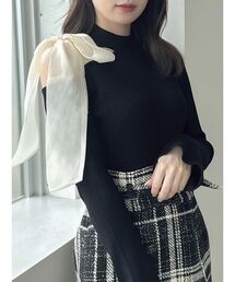 dazzlin | ワンショルリボンニットトップス(ニット/セーター)