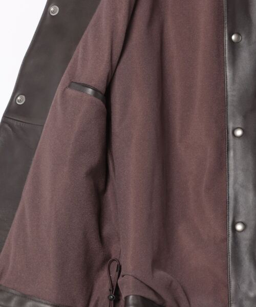 WILD LIFE TAILOR Adam et Rope'(ワイルドテーラーアダムエロペ )の「【WILD LIFE TAILOR】レザー コーチジャケット(その他アウター・メンズ・ダークブラウン・M/L)」の3枚目の写真