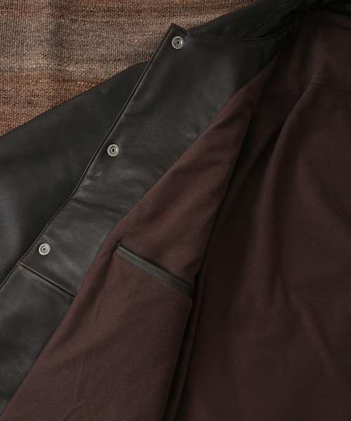 WILD LIFE TAILOR Adam et Rope'(ワイルドテーラーアダムエロペ )の「【WILD LIFE TAILOR】レザー コーチジャケット(その他アウター・メンズ・ダークブラウン・M/L)」の10枚目の写真