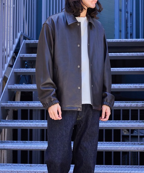 WILD LIFE TAILOR Adam et Rope'(ワイルドテーラーアダムエロペ )の「【WILD LIFE TAILOR】レザー コーチジャケット(その他アウター・メンズ・ダークブラウン・M/L)」の17枚目の写真