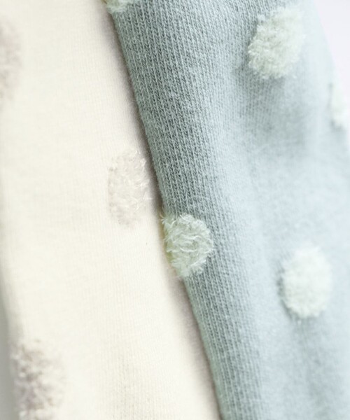 BRANSHES(ブランシェス)の「シャギードットタイツ(タイツ/ストッキング・キッズ・アイボリー/グレー・FREE)」の6枚目の写真