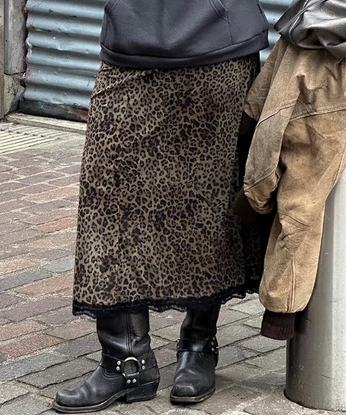 HALEY PESCA（ヘーリーペスカ）の「HALEY PESCA/レオパードロングスカート（スカート・レディース・レオパード・SMALL/MEDIUM/LARGE）」の2枚目の写真