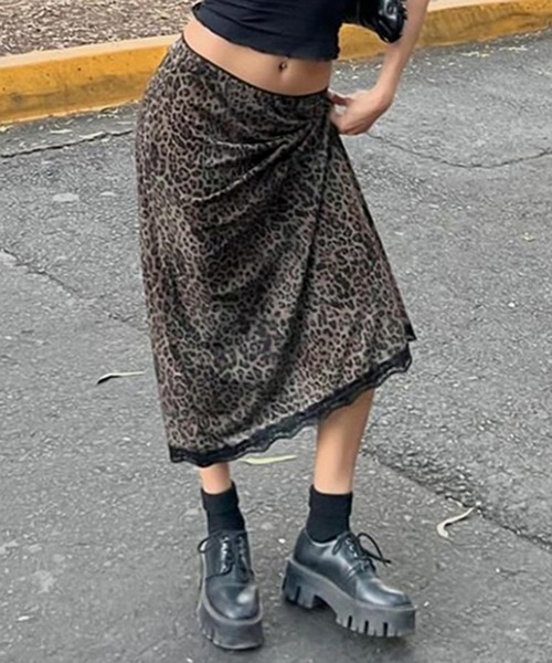 HALEY PESCA（ヘーリーペスカ）の「HALEY PESCA/レオパードロングスカート（スカート・レディース・レオパード・SMALL/MEDIUM/LARGE）」の3枚目の写真