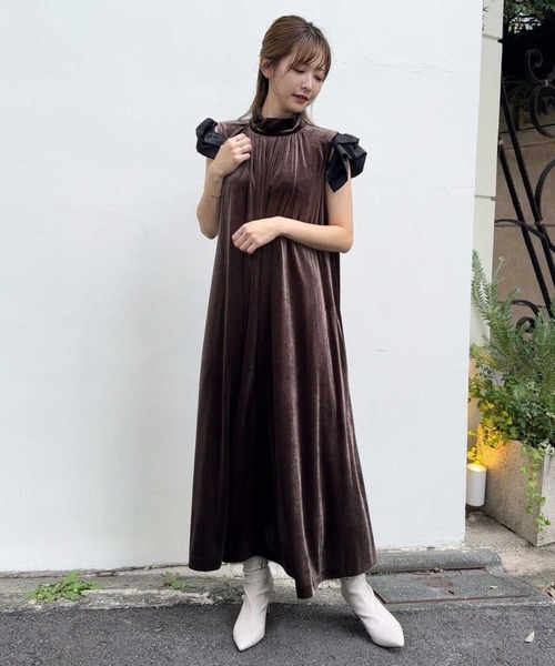セール】【WEB限定】ベロアワンピース（ワンピース）｜NOELA（ノエラ