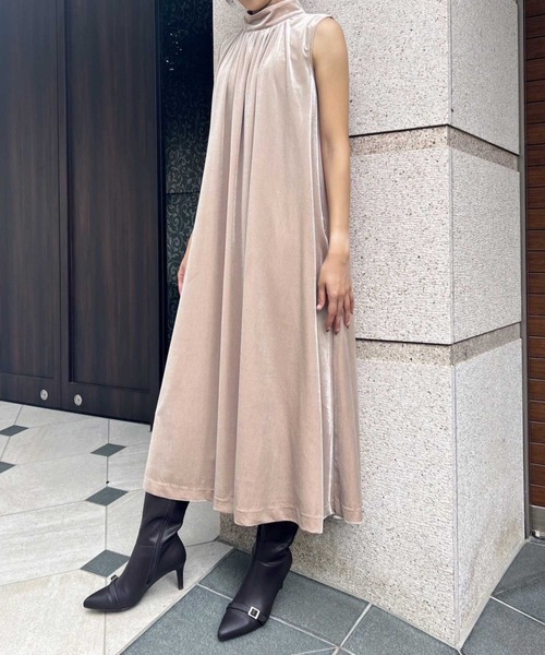 NOELA(ノエラ)の「【WEB限定】ベロアワンピース(ワンピース・レディース・ブラウン/ピンク/ベージュ・S/M)」の21枚目の写真