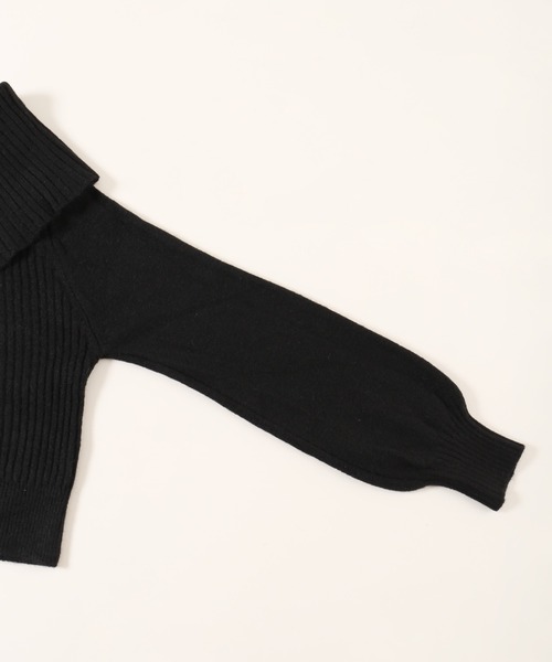 PHILLY（フィリー）の「【PHILLY】チョーカー付オフショルニット（ニット/セーター・レディース・ブラック/グレー・FREE）」の21枚目の写真