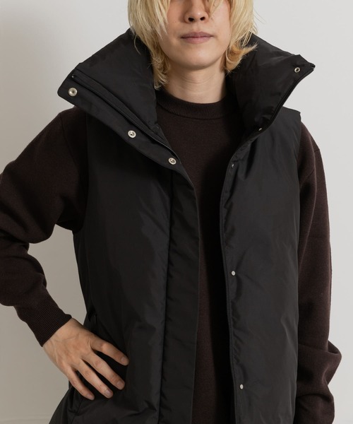 新品同様  ダウンベスト 黒 WEB限定】シャドーチェックダウンベスト（ブルゾン）｜BLACK LABEL