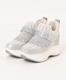 MUUM（ムーム）の「【MUUM】ムーム　厚底ダブルベルトグリッタースニーカー　MM-302（スニーカー）」