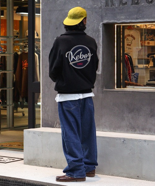 セール】BB LOGO HALF ZIP SWEAT PULLOVER（スウェット）｜KEBOZ