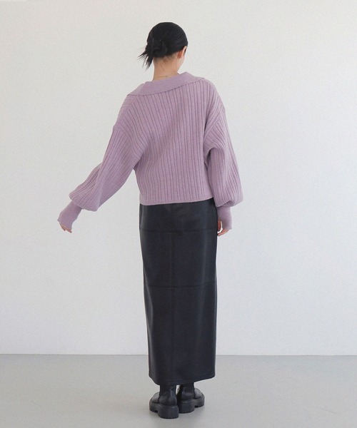 セール】キーネックショートポロニット（ニット/セーター）｜LIAN